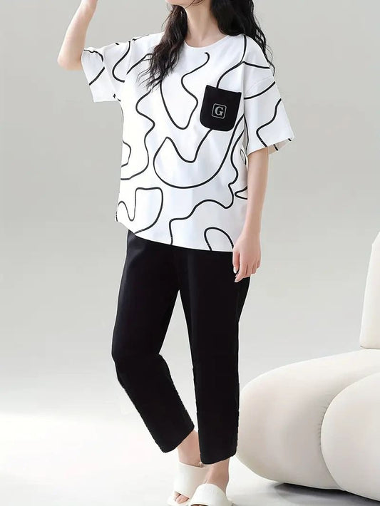 11.11 Sale Soft Cotton PJ Suit - P13