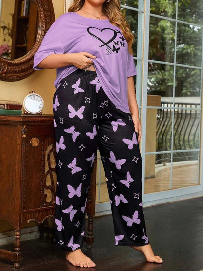 11.11 Sale Butterfly Purple PJ Suit